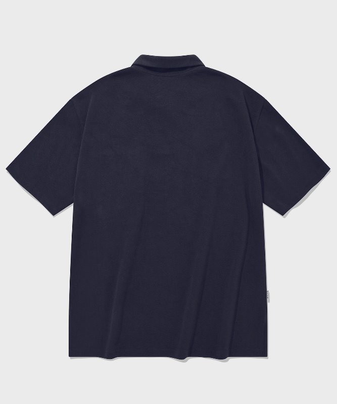 SP OVER FIT PK SHIRTS-NAVY