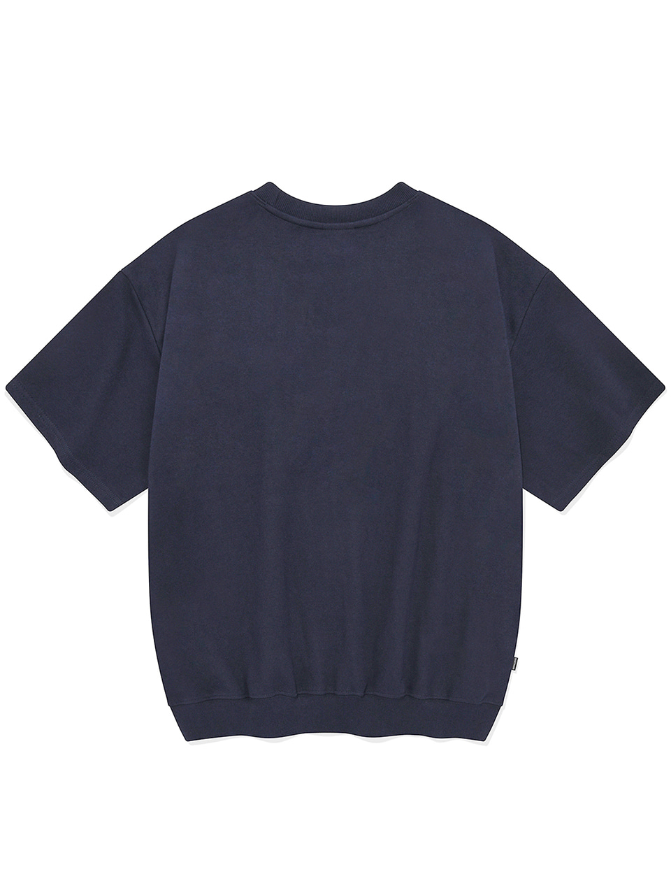 SP 에슬레틱 숏 스웨트 셔츠-네이비