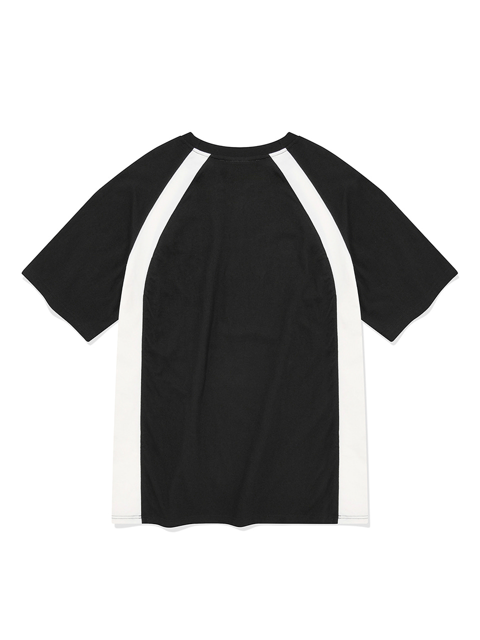 SP 하트 로고 엠블럼 라인 티셔츠-블랙