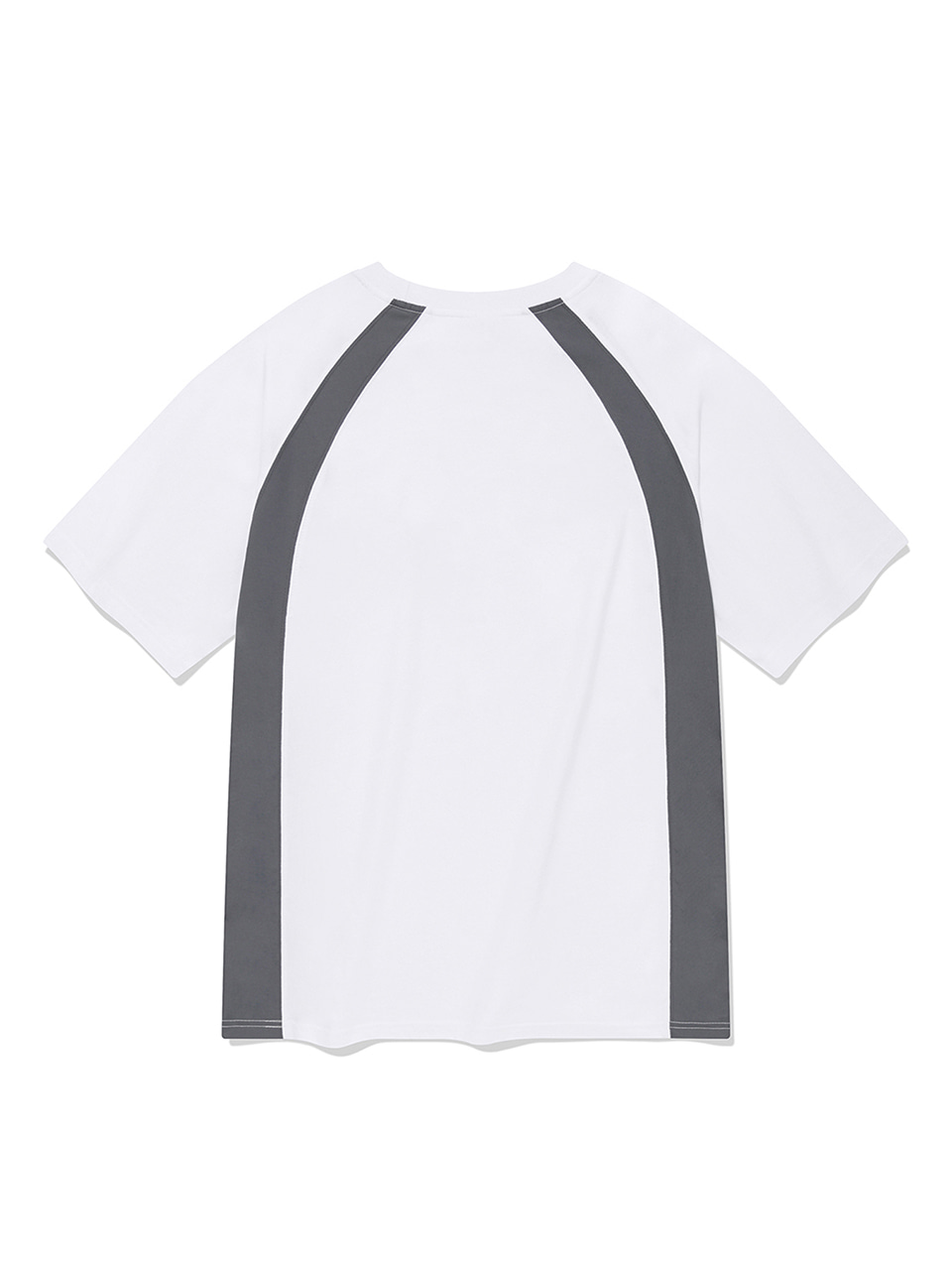 SP 하트 로고 엠블럼 라인 티셔츠-화이트