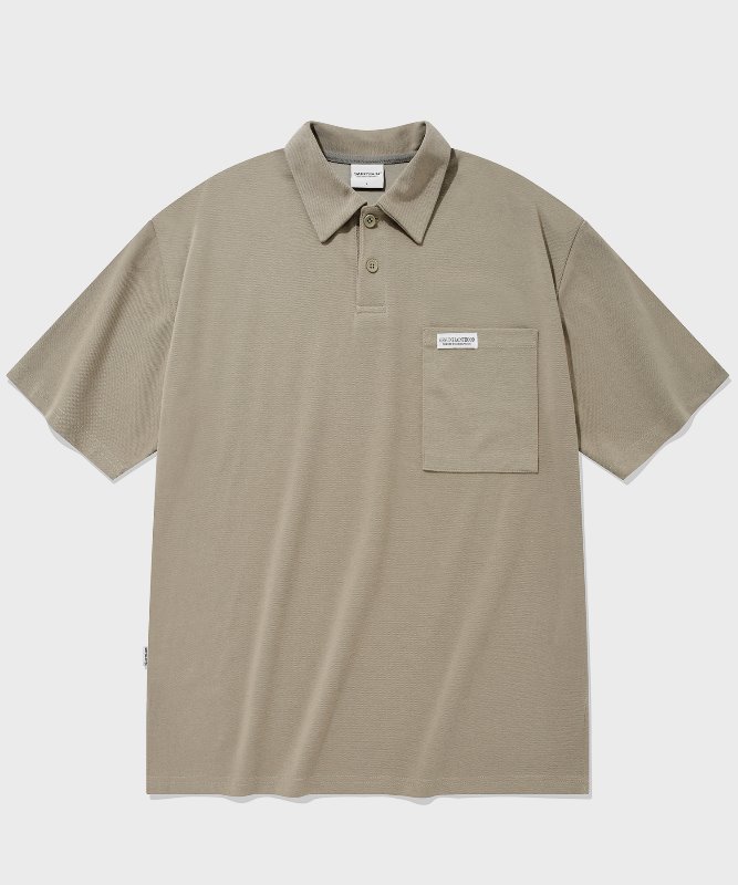SP OVER FIT PK SHIRTS-BEIGE