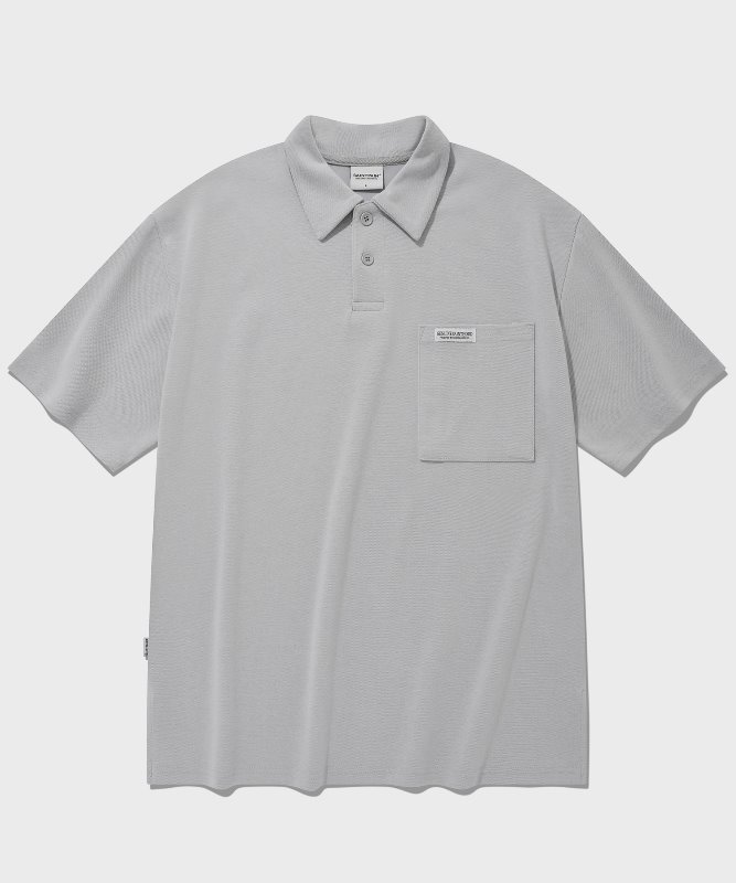 SP OVER FIT PK SHIRTS-GRAY