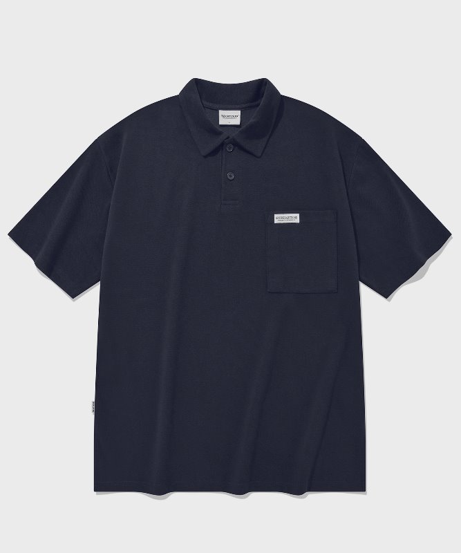 SP OVER FIT PK SHIRTS-NAVY