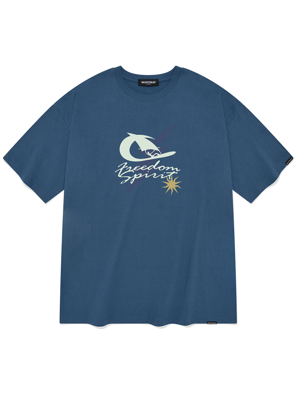 SP 서핑 볼트 반팔 티셔츠-딥블루