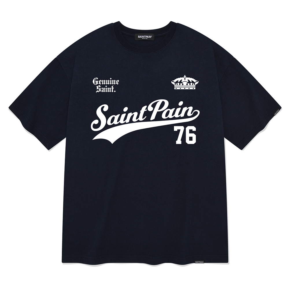 세인트페인 팀리그 반팔 티셔츠-네이비
