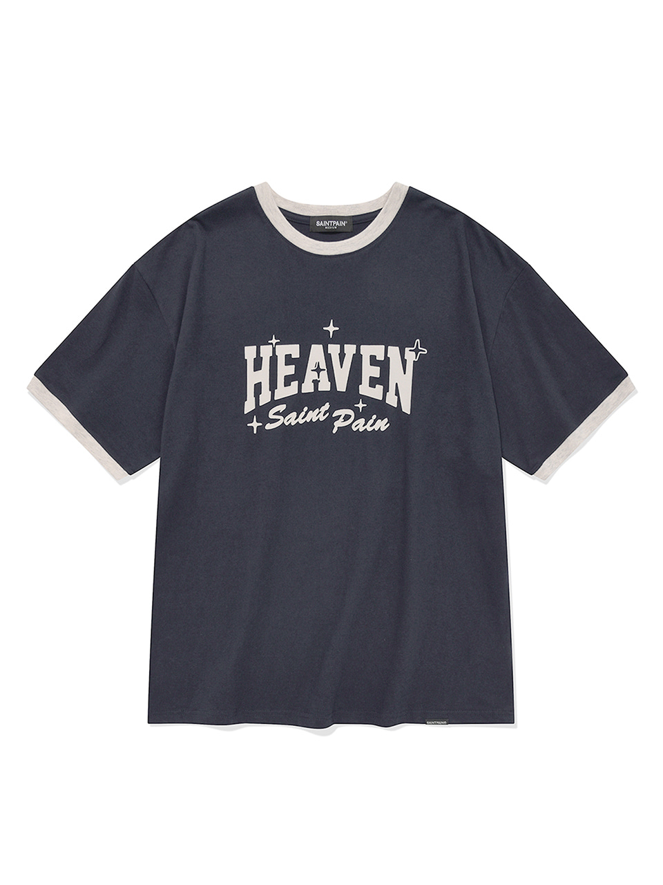 SP 클럽 해븐 배색 티셔츠-네이비
